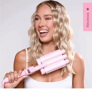 Mermade mini hair waver in pink brand new